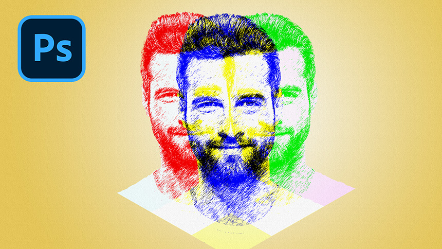 Create a Triple Portrait Poster for one face