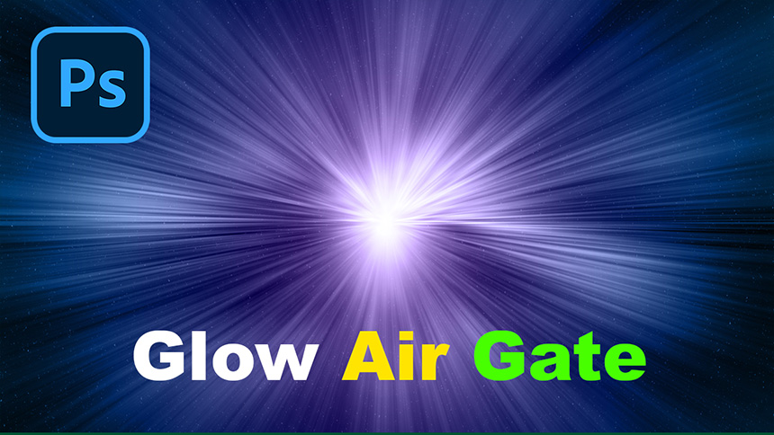 Create a Glow Air Gate in Photoshop