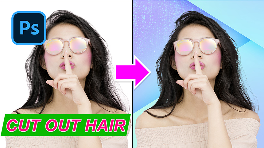 How To Cut Out Hair Fast in Photoshop