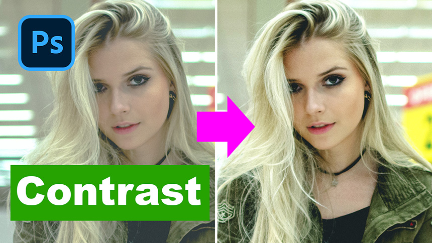 How to increase contrast quickly in photoshop