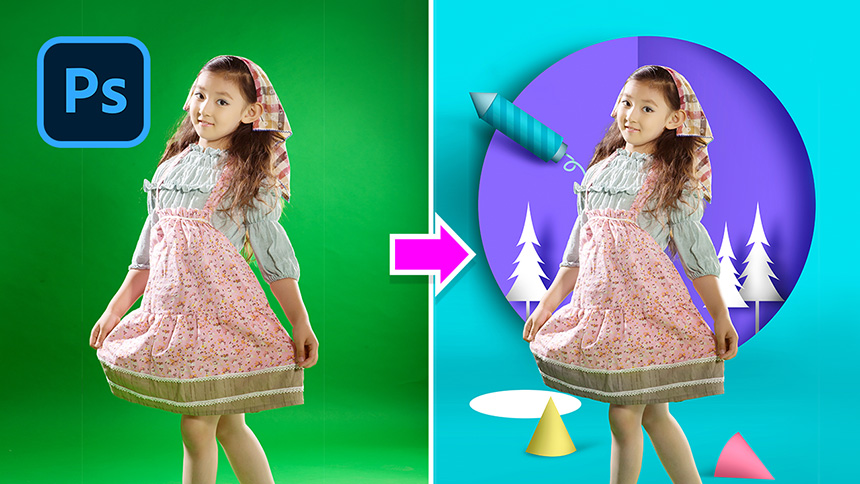 How To Remove Green Background in Photoshop!
