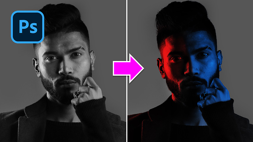 How To Add Colorful Dual Lighting Effect to Portrait