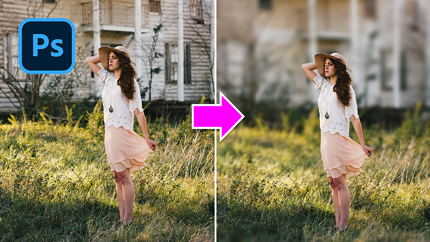 How To Blur Backgrounds FAST EASY in Photoshop
