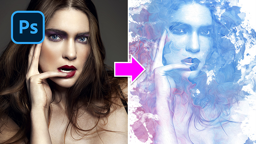 How to Create Watercolor Portrait Effect in Photoshop