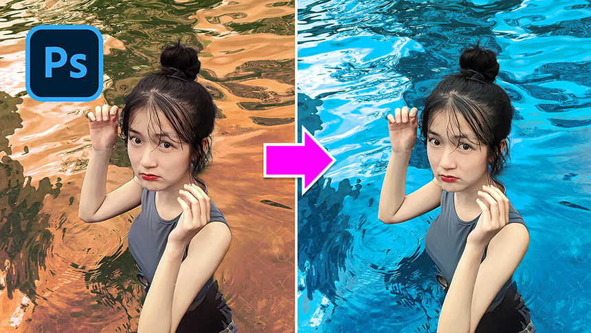 This is The Easiest Way to Change Watercolor in Photoshop