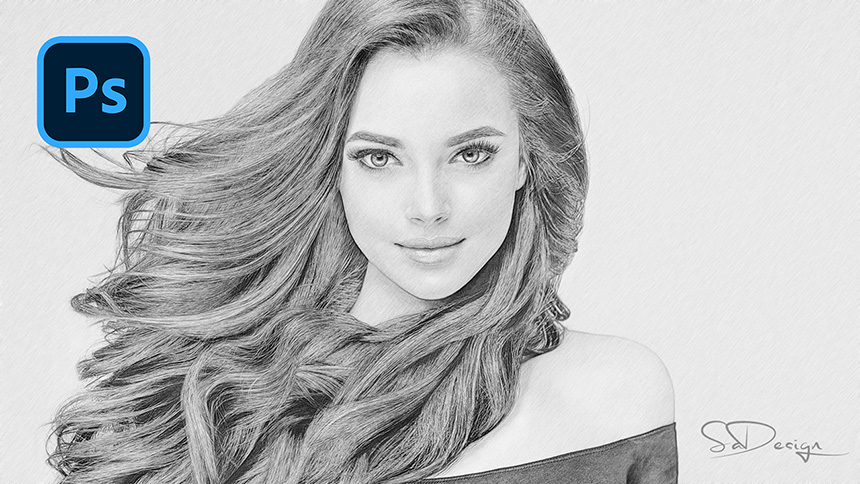Turn Photo into Pencil Drawing Effect in Photoshop