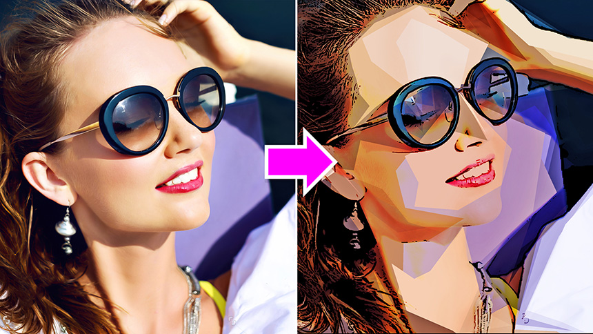 How to Create Simple Art Portrait in Photoshop